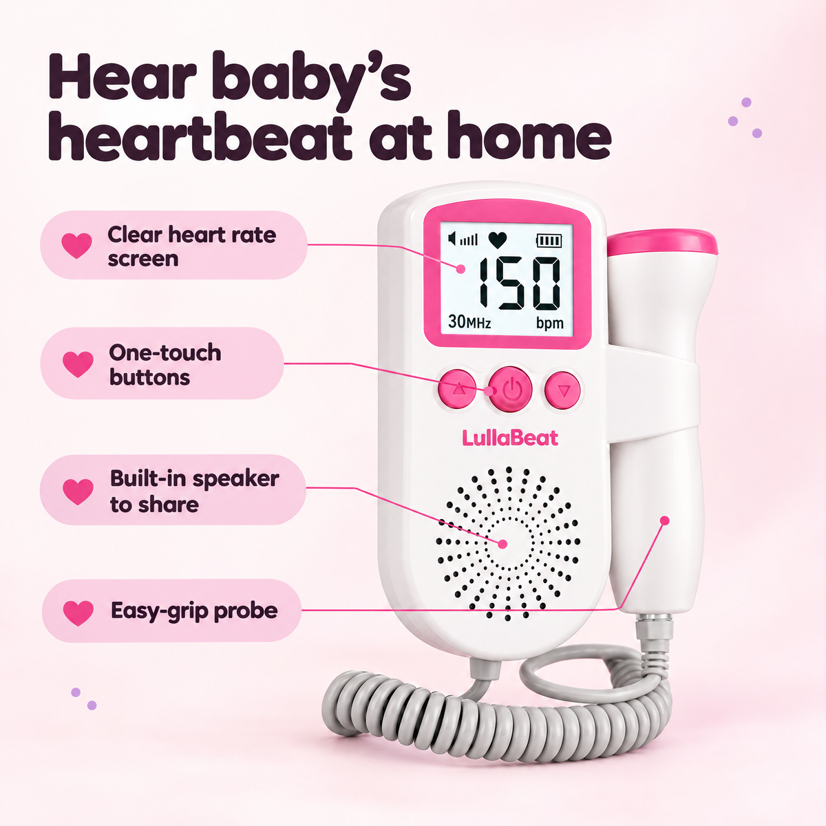 LullaBeat™  Fetal Doppler